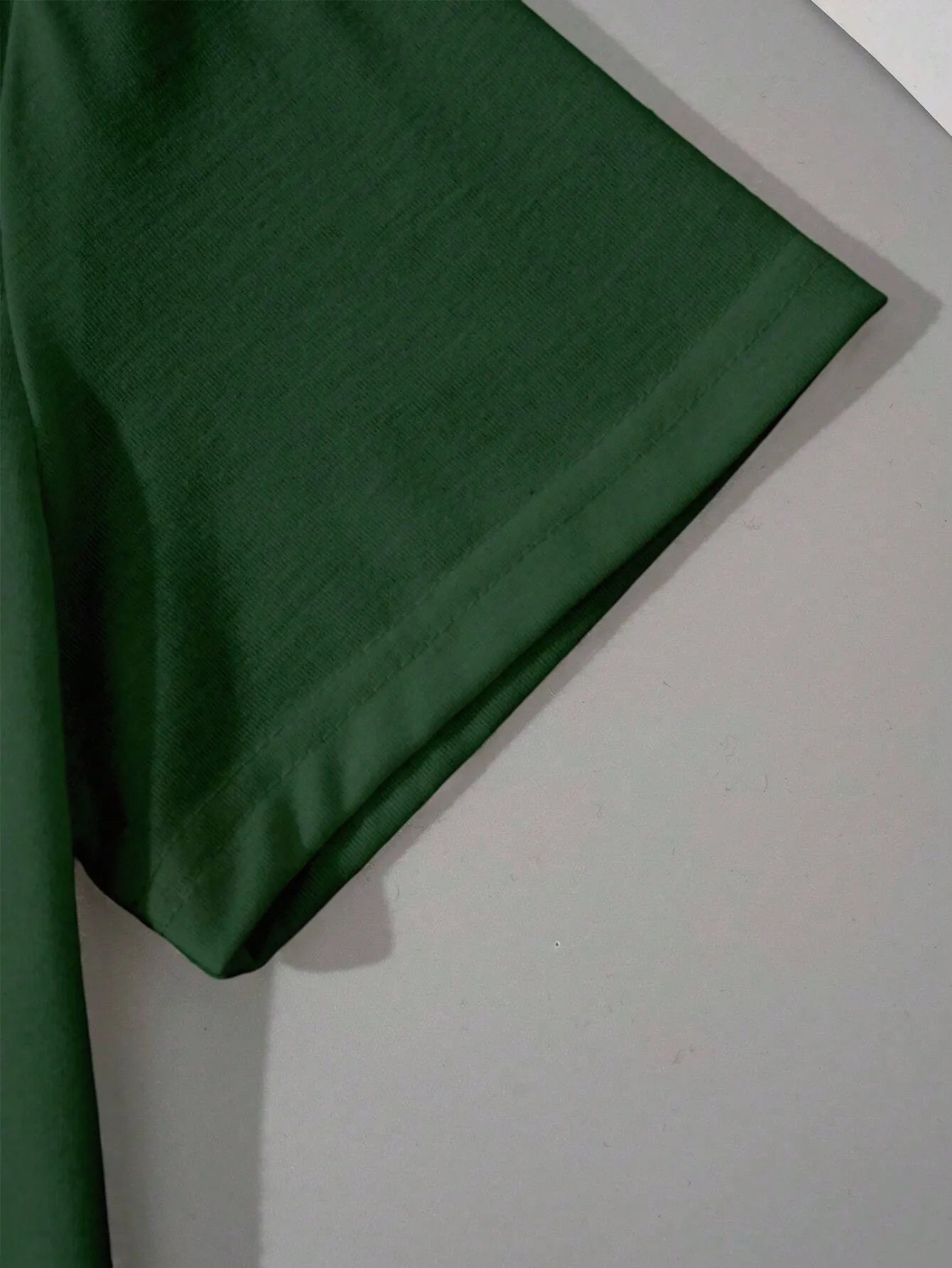 Simple Green Slim Fit Mini Dress