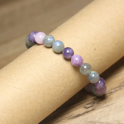 Natural Labradorite Bead Bracelet