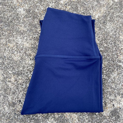 Solid Color High Waist Leggings with Pocket