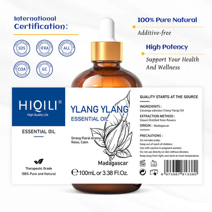 HIQILI 100% Pure Natural Essential Oil (100ml / 3.38 fl. oz)