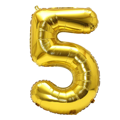 32inch Rainbow Gradient Number Foil Balloons