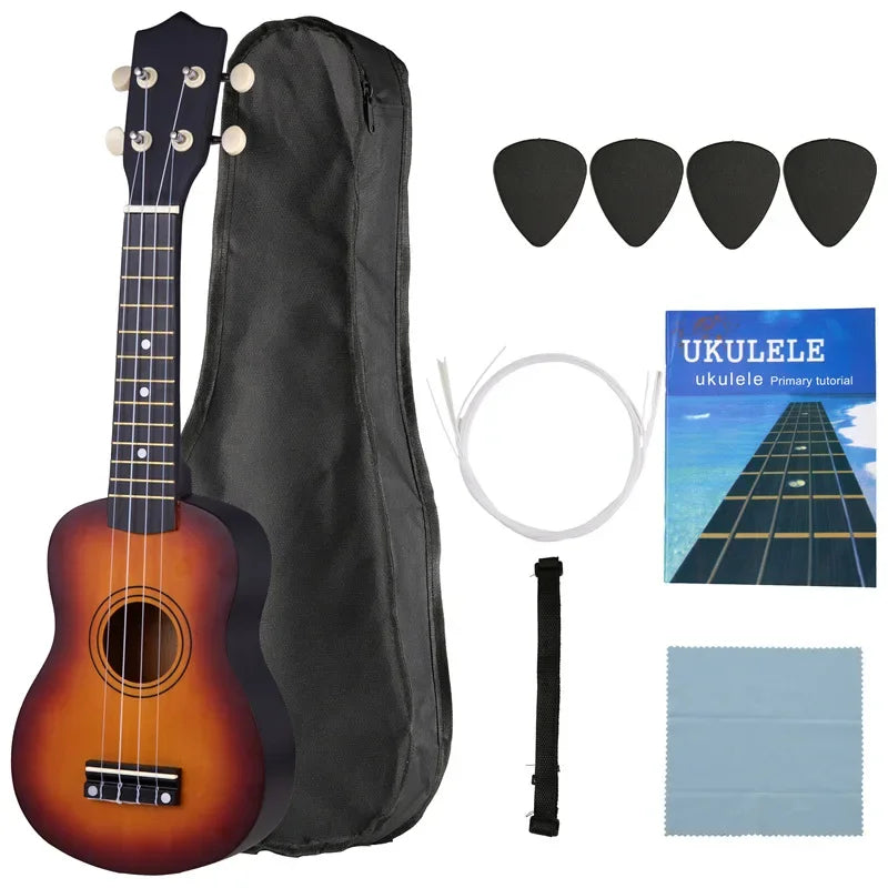 21" Basswood Small Acoustic 4 Strings Guitar