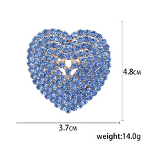 Valentine's Day Romantic Rhinestone Heart Brooches