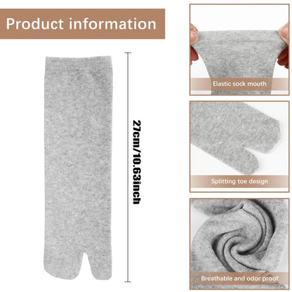 Women's Japanese Split-Toe Tabi Crew Socks