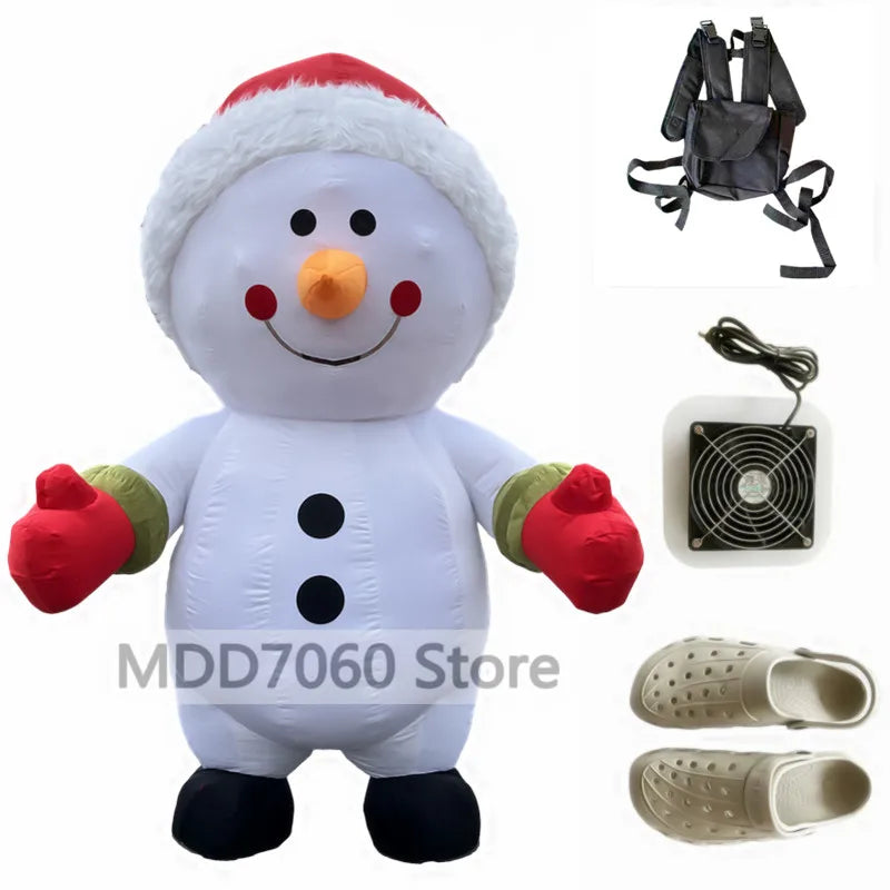 Giant Panda & Polar Bear Inflatable Costume – Adult Walking Plush Mascot Suit for Cosplay & Parties