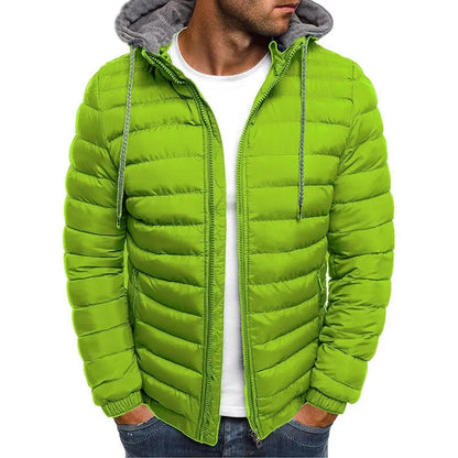 Men's Winter Fleece-Lined Hooded Jacket