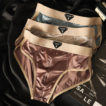 3-Pack Men's Ice Silk Breathable Boxer Briefs