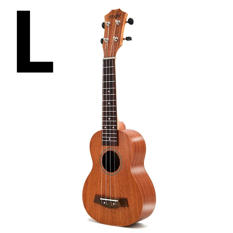 21-Inch Soprano Ukulele Starter Kit - Mahogany Wood & Nylon Strings