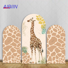 Giraffe Print Arch Backdrop Cover Party Decorations