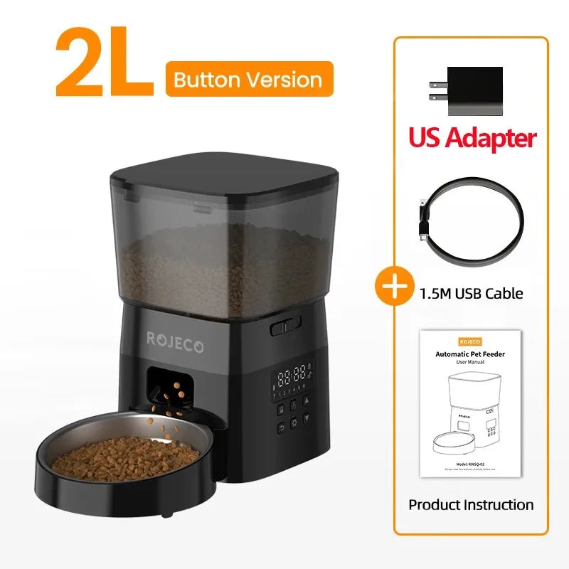 ROJECO Automatic Pet Feeder Smart Control
