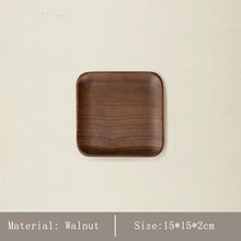 HeMu Walnut Beech Whole Wooden Japanese Dining Tray
