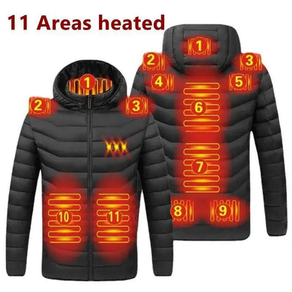 Men's USB Heated Winter Outdoor Thermal Jacket