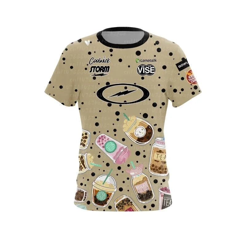 Coolwick Storm Floral Graphic Performance Bowling Jersey