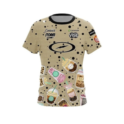 Coolwick Storm Floral Graphic Performance Bowling Jersey