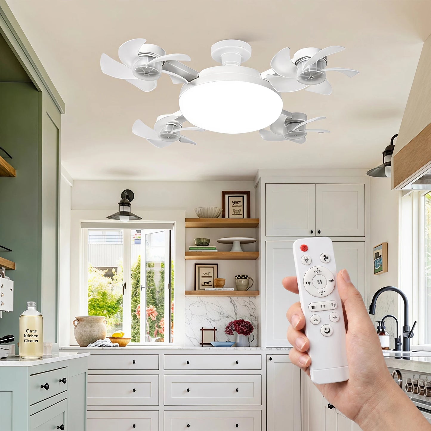Modern Socket Ceiling Fan Light with Remote