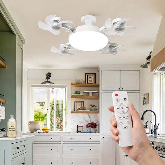 Modern Socket Ceiling Fan Light with Remote