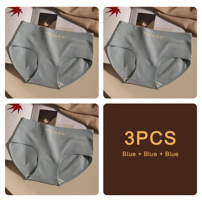 3PCS Seamless Soft Cotton Briefs