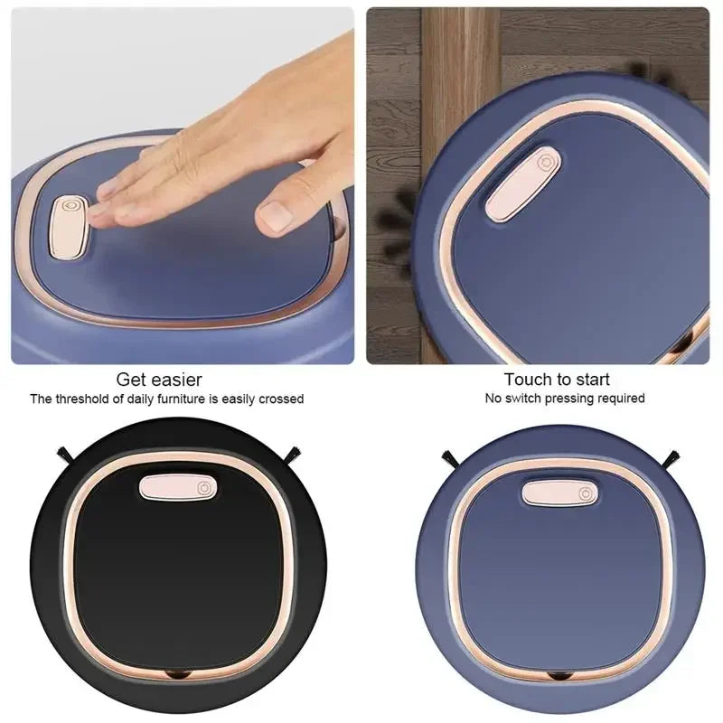 3-in-1 Smart Touch-Activated Robot Vacuum & Wet/Dry Mop