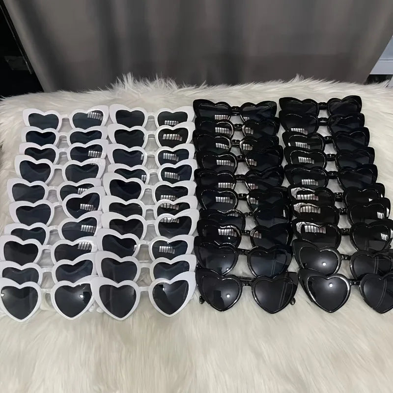 40Pcs Heart-Shaped Party Sunglasses Set