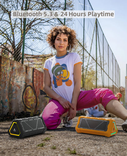 MLOVE P3 40W Portable Outdoor Bluetooth Speaker – IPX7 Waterproof with RGB Lights