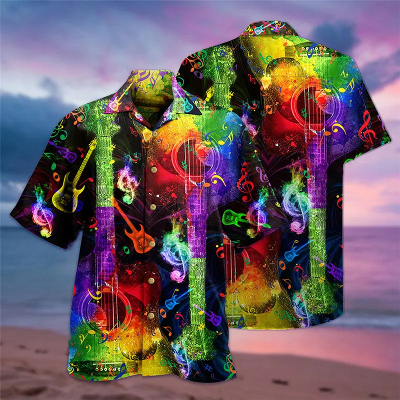 Loose Breathable 3D Print Trendy Hawaiian Shirts