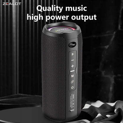 Zealot S49 Pro 20W Portable Bluetooth Speaker with RGB Light