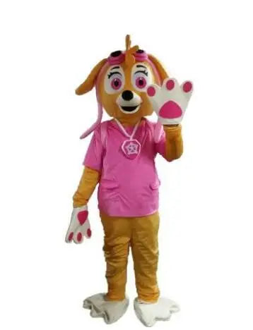 Adult Blue Cartoon Dog Mascot Costume – Full Body Party Outfit