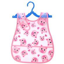 Cartoon Pattern Waterproof Feeding Bibs