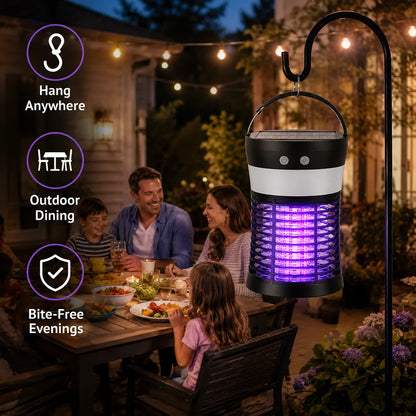 Electric Solar Mosquito Killer 3000V Rechargeable