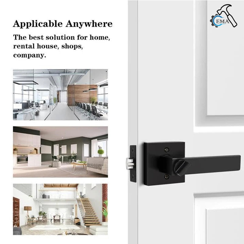 Heavy-Duty Interior Door Handle Locks with Core/Latch