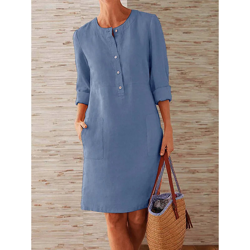 Women's Relaxed Fit Cotton Linen Tunic