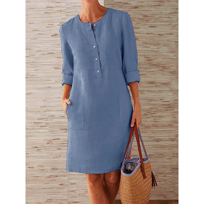 Women's Relaxed Fit Cotton Linen Tunic