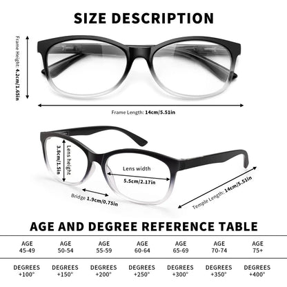 12-Pack Automatic Focus Reading Glasses (+0.50 to +2.50 Power)