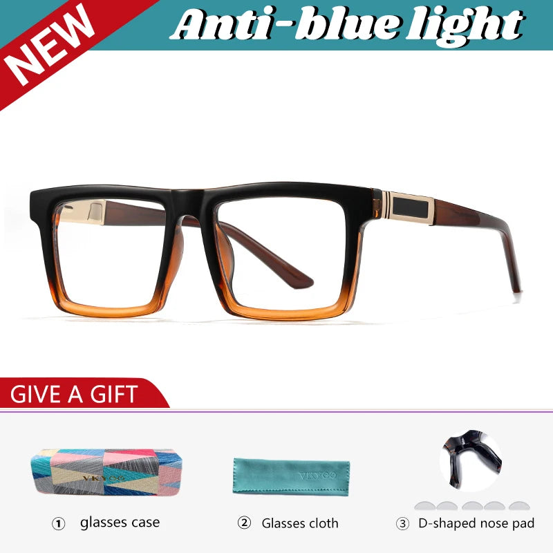VICKY Geometric Square Large Frame Design Reading Glasses