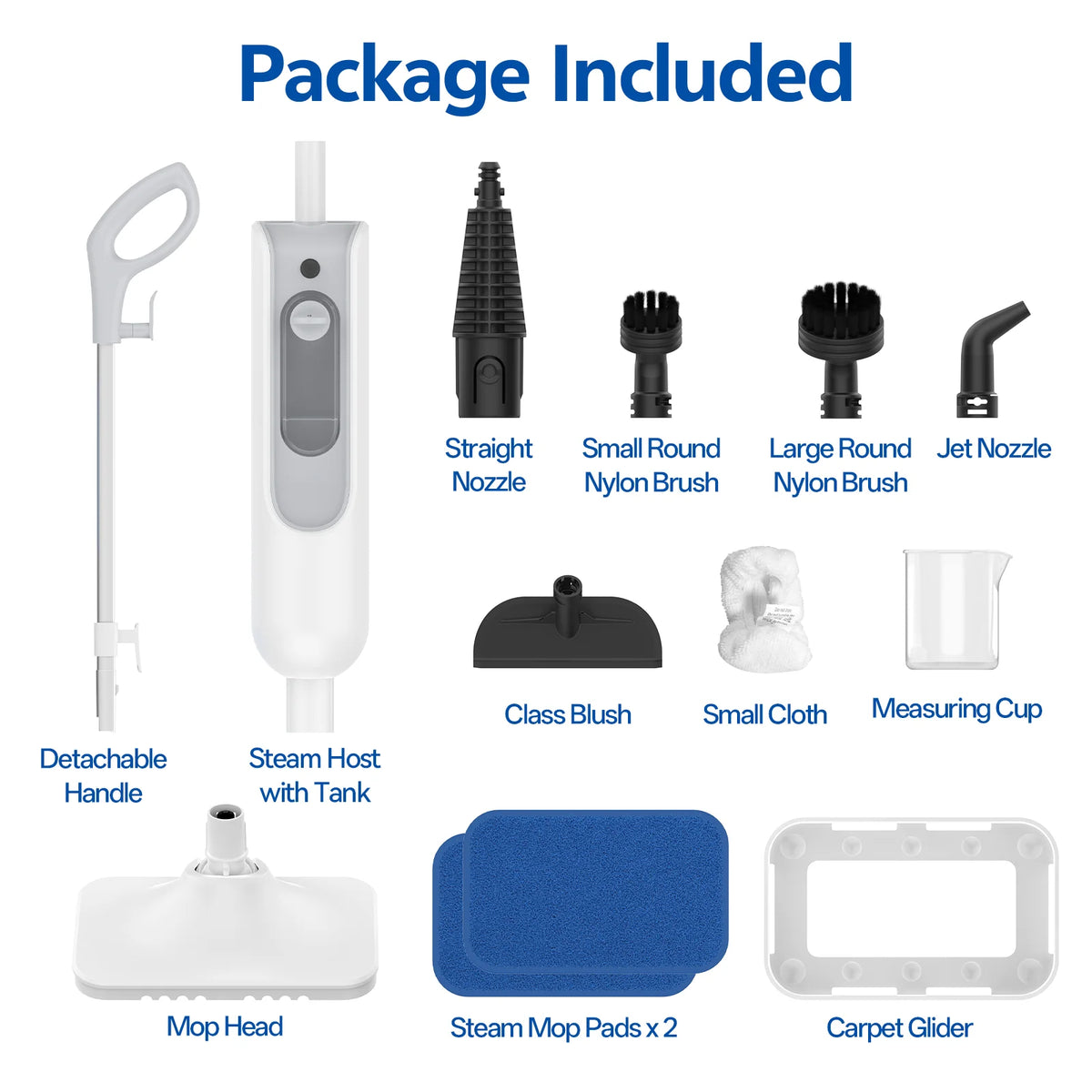 Vastorm Powerful 6-in-1 Handheld Scrubbing Steam Vacmop