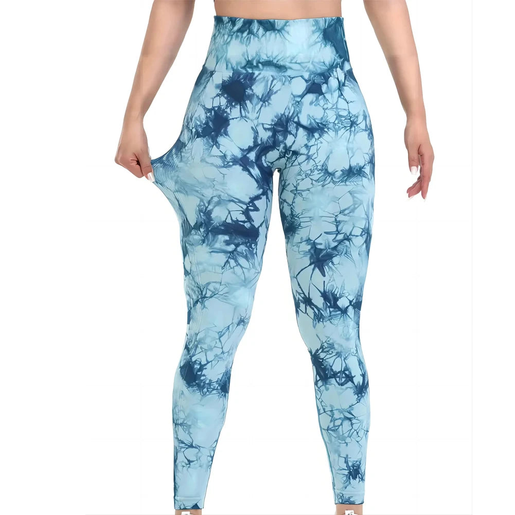 Tie-Dye Seamless Peach Butt High Waist Leggings