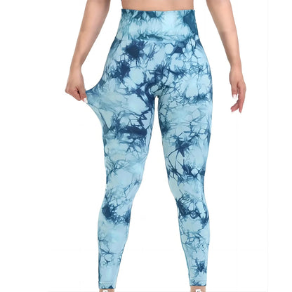 Tie-Dye Seamless Peach Butt High Waist Leggings