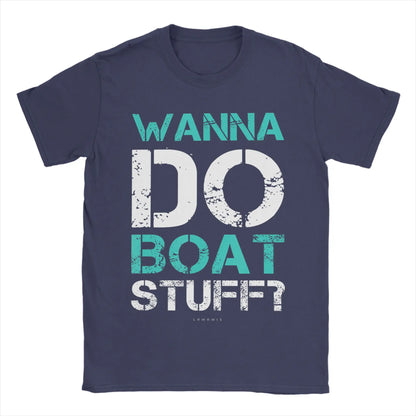 Men’s 100% Cotton Cruise Ship Graphic T-Shirt – Casual Nautical Short Sleeve Tee