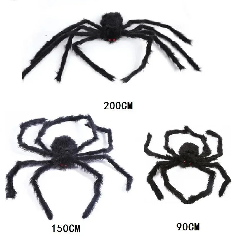 Giant Halloween Spider & Web Outdoor Decoration Set