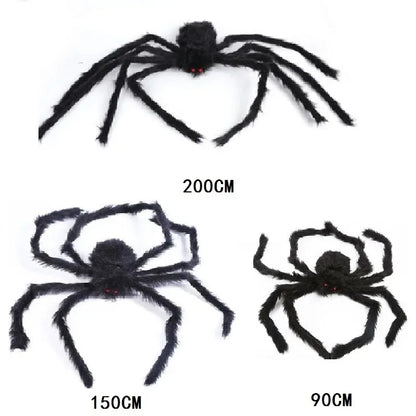 Giant Halloween Spider & Web Outdoor Decoration Set