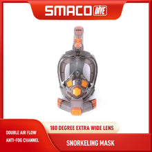 SMACO Full Face Wide View Foldable Anti Fog Snorkel Mask