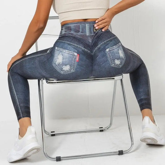 Rooftrellen Women's High-Waist Seamless Jeggings