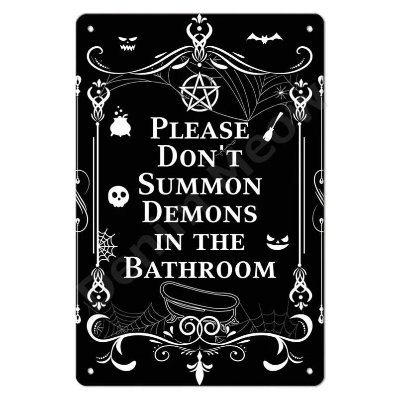 Funny No Soliciting Vintage Metal Tin Sign