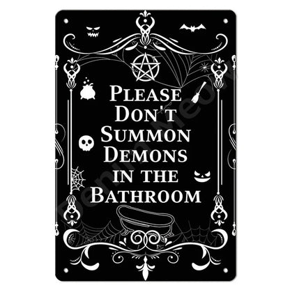 Funny No Soliciting Vintage Metal Tin Sign