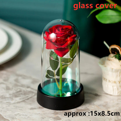 LED Galaxy Three Rose Artificial Flowers Gift without Battery