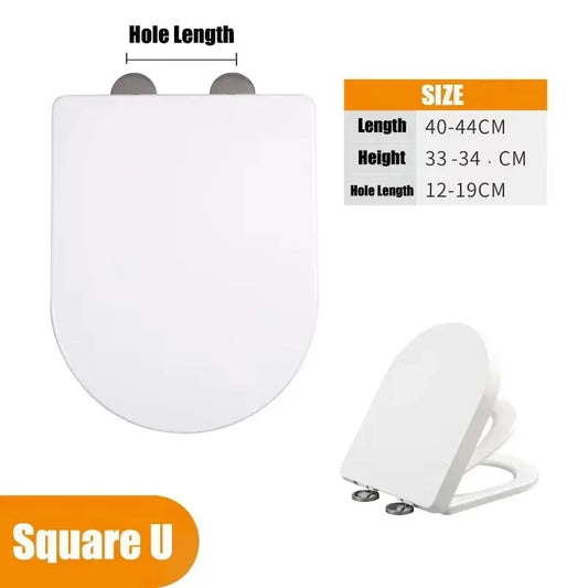 Slow-Close Double Layer Toilet Seat with Built-in Child Potty Training Cover