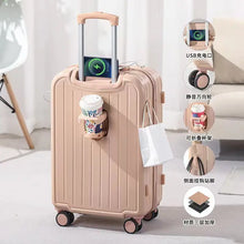 Small Cup Holder Trolley Suitcase