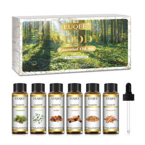 EUQEE 6 Bottles 10ml Pure Natural Essential Oils