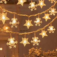 Christmas Colorful Snowflake Star Lights