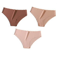 3Pcs Low Rise Invisible Briefs